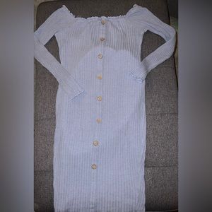 Fashion Nova off the shoulder sweater dress